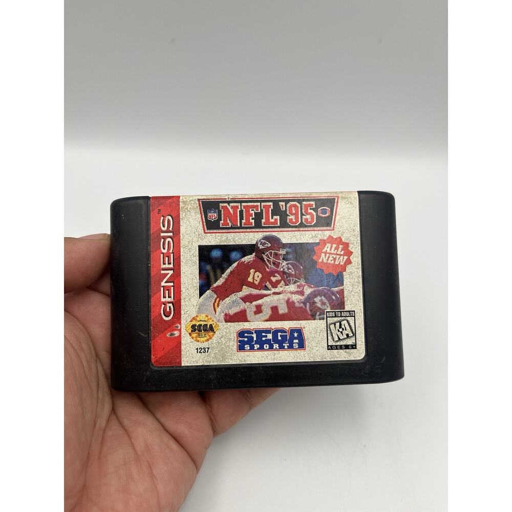 NFL '95 - Sega Genesis Game Authentic, Tested & Working. Cartridge Only.